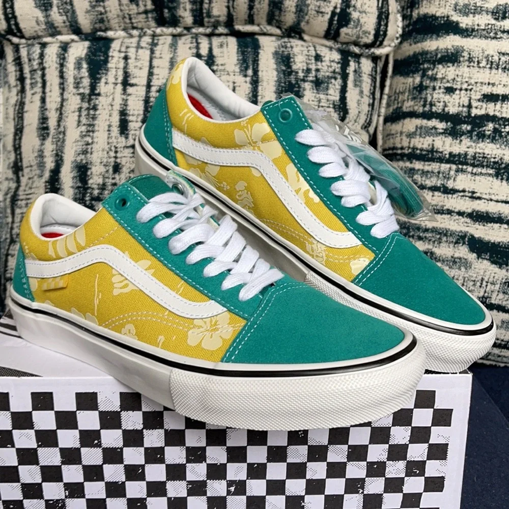Vans Skate Old Skool Aloha Marine/Gold WMNS - Picture 1 of 16
